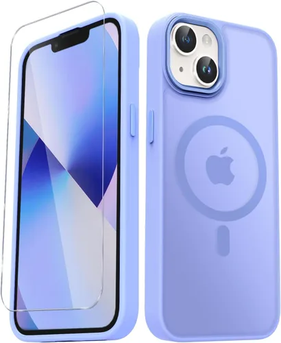 Vista 54 de YENAPOON Funda magnética mate para iPhone 11 con 1 protector de pantalla, compatible con Magsafe, translúcida esmerilada, delgada, a prueba