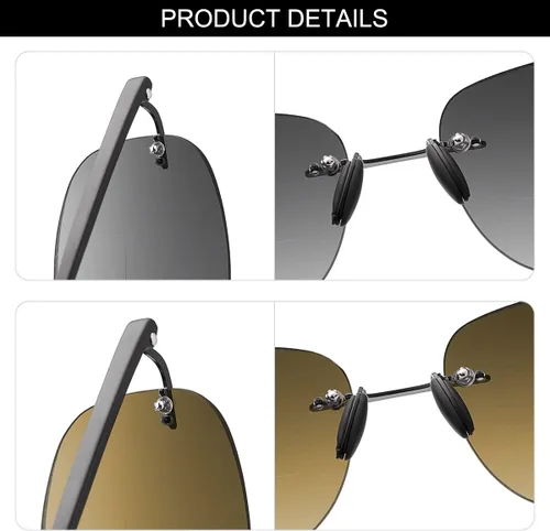 Vista 5 de YIMI 2 pares de lentes de lectura bifocales con luz azul, protección UV400, lentes de sol deportivos de doble uso para hombres y mujeres