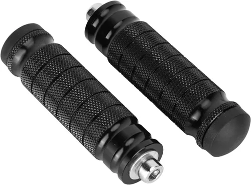 Vista 5 de Reposapiés trasero para motocicleta, paquete de 2 pedales de aluminio para motocicleta, universales M8 antideslizantes, reposapiés M8