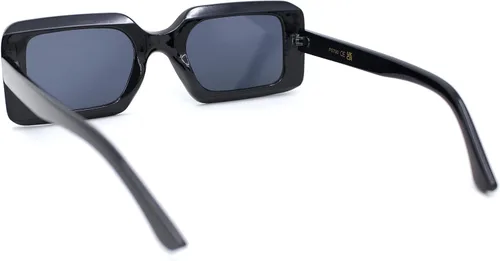 Vista 4 de SA106 Gafas de sol de plástico de moda mínima rectangular estrecha para mujer