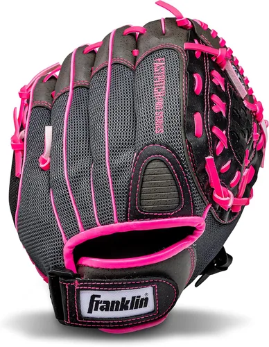 Vista 11 de Franklin Sports Fastpitch Softball Gloves - Windmill Adult + Youth Fielding Gloves - 11" or 12" - Pink + Green