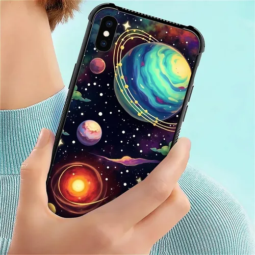 Vista 185 de Funda compatible con iPhone XR, diseño de elefantes africanos para niñas, diseño de patrón a prueba de golpes, antiarañazos, carcasa trasera