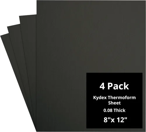 Vista 36 de Kydex Sheets - Solid Color DIY Kit for Crafting Holsters, Sheaths, and Mag Pouches - (8x8, 8x12, 12x12), Premium Thermoform Sheets - Thick, Durable