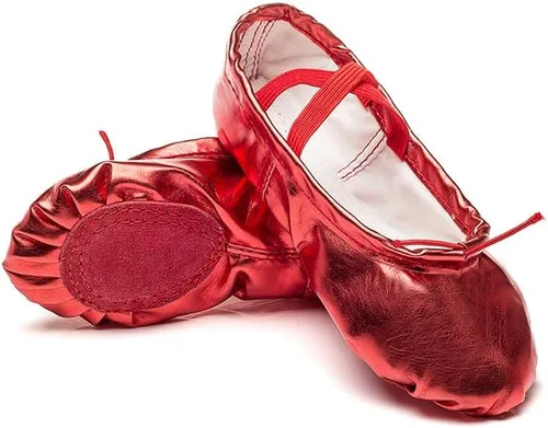 Vista 2 de Zapatos de baile de ballet Pu para muchacha con suela dividida suave