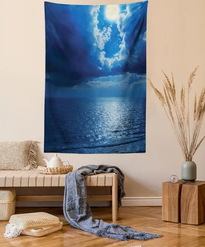 Vista 44 de Lunarable Tapiz de los años 90, historia inspirada en el arte pop, ilustración temática de baile de celebración, decoración de tela para colgar