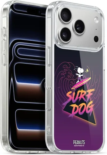 Vista 91 de Head Case Designs Funda de gel suave con licencia oficial de Peanuts Tropical Surf Snoopy Aloha Disco compatible con Apple iPhone 13 Mini Surf
