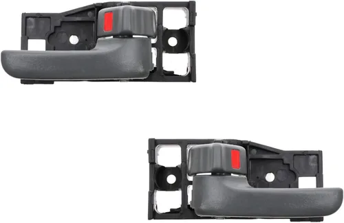 Vista 27 de TRQ Juego de 2 manijas de puerta interior trasera cromada y cachemira para Chevy GMC