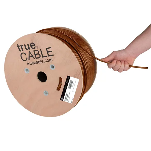 Vista 15 de TRUE CABLE Cable Ethernet Cat6A a granel de entierro directo, F/UTP, blindado F/UTP, 500 pies, blanco, impermeable, chaqueta OSP para exteriores