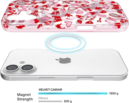 Vista 786 de VELVET CAVIAR Funda para iPhone 15, compatible con MagSafe, probada contra caídas de 10 pies, fundas protectoras de diseño, leopardo color rosa