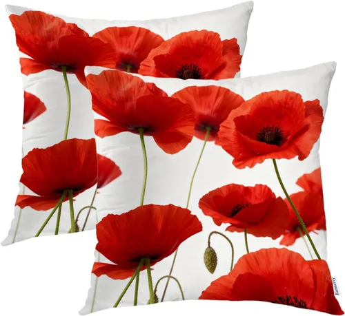 Vista 21 de Batmerry Fundas de almohada decorativas con estampado digital de hojas verdes y gatos negros con estampado digital para sofá, cama, cremallera