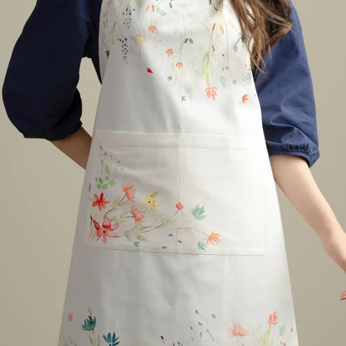 Vista 8 de Maison d' Hermine Delantal 100% de algodón para mujeres con bolsillo de cocina delantal de chef para hombres para cocinar primavera verano