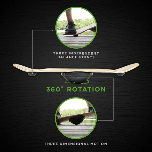Vista 2 de Whirly Board Spinning Balance Board & Agility Training Equipment