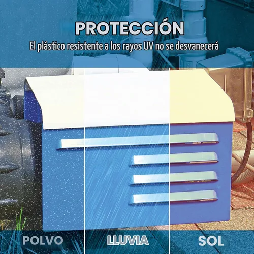 Vista 2 de Cubierta ajustable para motor Blue Devil