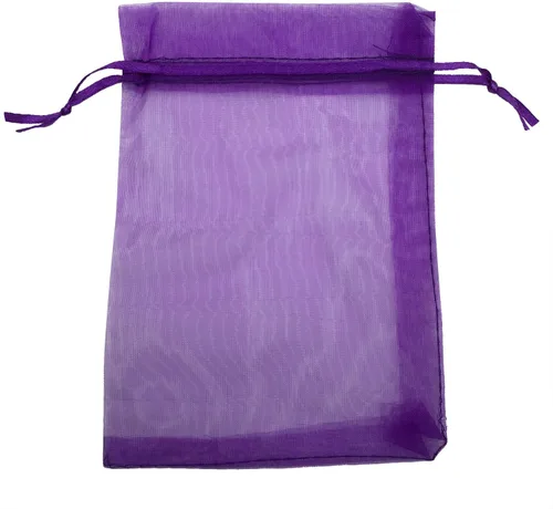 Vista 8 de Bolsa de organza con cordón de 5 x 7 pulgadas, 50 unidades, regalo fuerte, caramelo, B6ag, joyería, fiesta, boda, favor (negro)