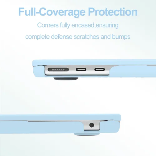 Vista 7 de G JGOO Compatible con MacBook Air de 15 pulgadas 2026 2025 2024 2023 M5 A3448 M4 A3241 M3 A3114 M2 A2941, carcasa rígida de plástico para MacBook