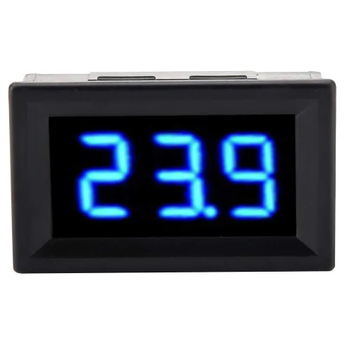 Vista 5 de Voltímetro de 0.56 pulgadas de dos cables DC 2.5-30 V pantalla LED digital medidor de voltímetro digital para batería de 12 V 24 V coche