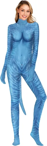 Vista 115 de Disfraz de animal para hombre con estampado de cola grande, overol peludo de elastano para cosplay, fiesta de Halloween