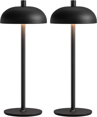 Vista 11 de Juego de 2 lámparas de mesa LED inalámbricas pequeñas de 12 pulgadas, lámpara de escritorio portátil impermeable, luces de batería recargable