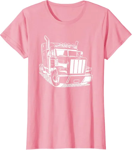 Vista 11 de Diesel Big Rig 18 Wheeler - Camiseta de camionero para camionero, Negro, S