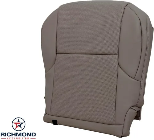 Vista 4 de Richmond Auto Upholstery - Funda de asiento de piel perforada de repuesto para el lado del conductor, color marrón oscuro