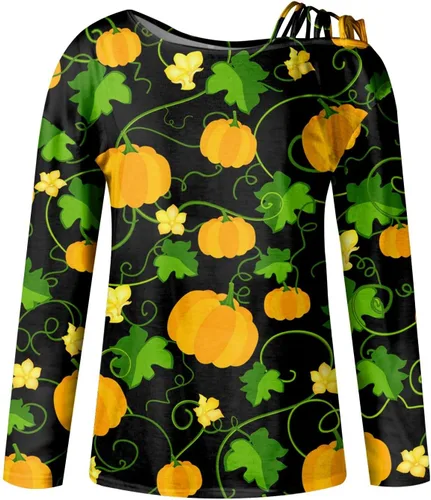 Vista 3 de COTECRAM Blusa sexy de manga larga con hombros descubiertos para otoño e invierno 2023