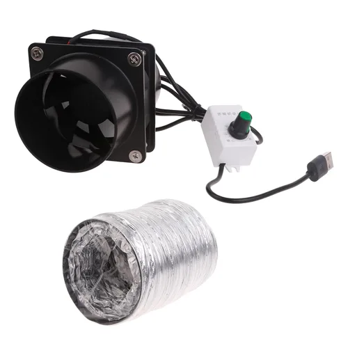 Vista 2 de USB de velocidad ajustable de soldadura de humo extractor de humos ESD ventilador de tubo de tubo Exhuast ventilador con ventilador de ventilación