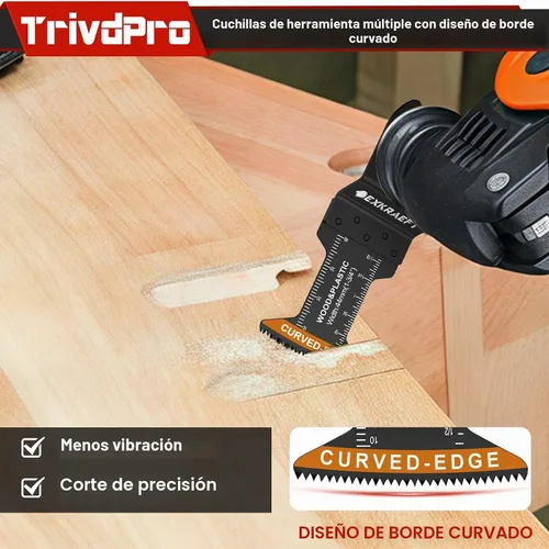 Vista 4 de Hojas multiherramienta Hojas de herramienta multiusos Kits - TrivdPro 48 piezas Hoja de herramienta oscilante Hojas de sierra oscilantes para metal