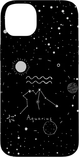 Vista 15 de Aquarius Astrology Celestial Zodiac Sign Aesthetic Case for iPhone 17