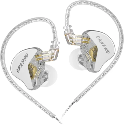 Vista 11 de CCZ NC02 - Monitores intraurales, auriculares con cable para juegos, graves profundos con cable sin micrófono, auriculares intrauditivos IEM de alta
