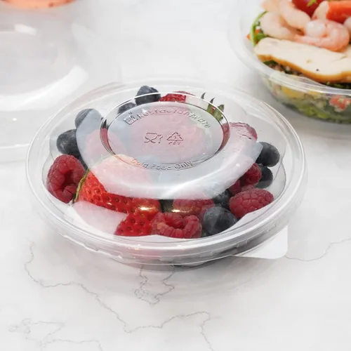 Vista 3 de Restaurantware - Thermo Tek - Ensaladeras desechables de 8 onzas, 50 cuencos redondos para delicatessen, evita grietas y fugas, recipiente
