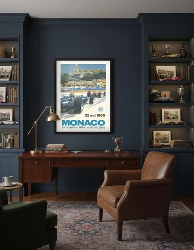 Vista 4 de Póster del 24º Gran Premio de Mónaco de 1966 - Circuit de Mónaco