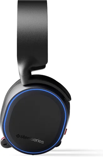 Vista 2 de SteelSeries Arctis 5 - RGB Illuminated Gaming Headset with DTS Headphone X v2.0 Surround - for PC and PlayStation 4 - Black