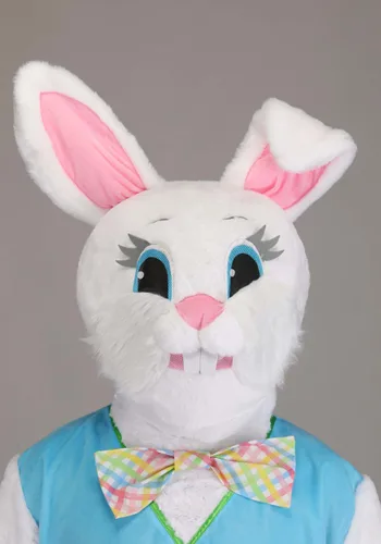 Vista 2 de Disfraz de Conejo de Pascua Estacional para Adultos Multicolor