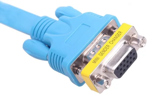 Vista 5 de WOVTE DB9 hembra a hembra Mini cambiador de género adaptador de conector conector paquete de 2 (VGA/SVGA 15/15)