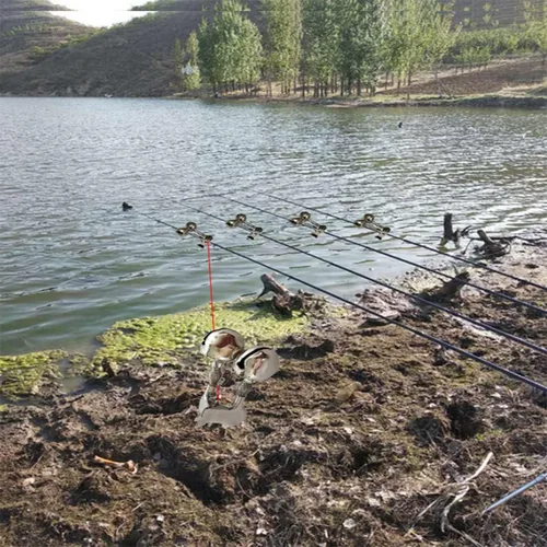 Vista 6 de 5 campanas de remache con abrazadera de hierro, alarma de pesca, alarma de caña de pescar de noche de mar.