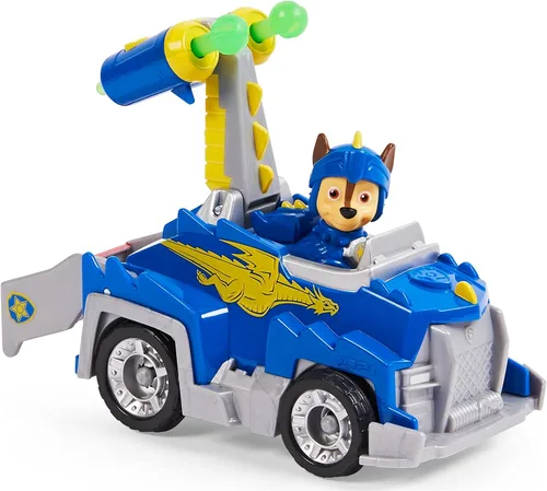 Vista 4 de Spin Master 6063584 Paw Patrol Rescue Knights Chase - Coche de juguete transformable con figura de acción coleccionable