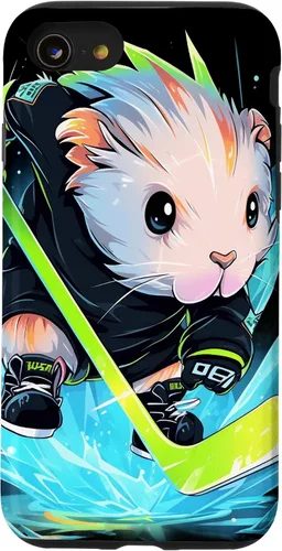 Vista 13 de Funda para iPhone 15 de conejillo de indias Jugador de hockey sobre hielo