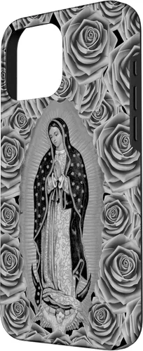 Vista 45 de Funda para iPhone 11 Nuestra Señora Virgen De Guadalupe Virgen María Floral