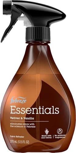 Vista 3 de Febreze Aerosol para tela, productos esenciales para refrescar la tela, eliminador de olores fuertes, incluye aceite esencial de lavanda