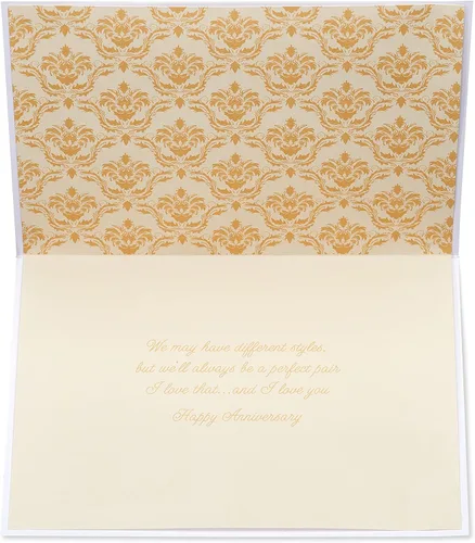 Vista 2 de Papyrus Tarjeta de Aniversario (Pareja Perfecta)