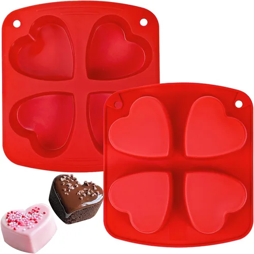 Vista 9 de Webake Molde para Brownies de Silicona para Freidora de Aire para Hornear, Molde de Silicona Cuadrado Antiadherente de 2.6" para S'mores, Disco