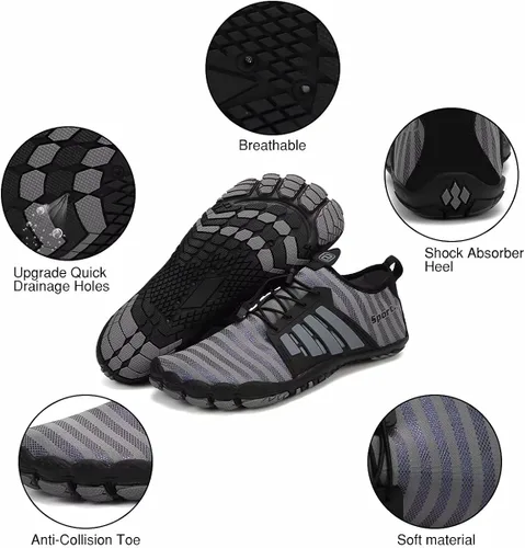 Vista 5 de Water-Shoes-Mens-Womens Quick-Dry Barefoot-Swim Diving Shoes-Aqua-Socks for Sports Climbing Beach Surf