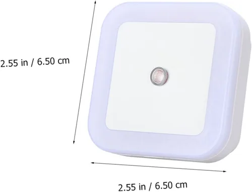 Vista 9 de TEHAUX 12pcs llevó la lámpara de noche de la noche con nosotros para los dormitorios pasillos y escaleras iluminación segura para niño niña y madres