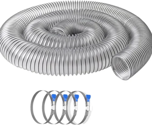 Vista 7 de PVC Dust Collection Hose 2.5" x 10',Black