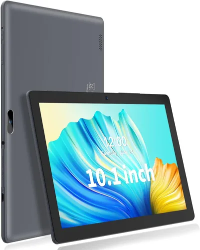 Vista 7 de PRITOM Tablet 10 pulgadas, 64GB, Tablet Android 13, pantalla HD IPS, cámara dual, WiFi, Bluetooth, tabletas con batería de 6000mAh, certificado Negro