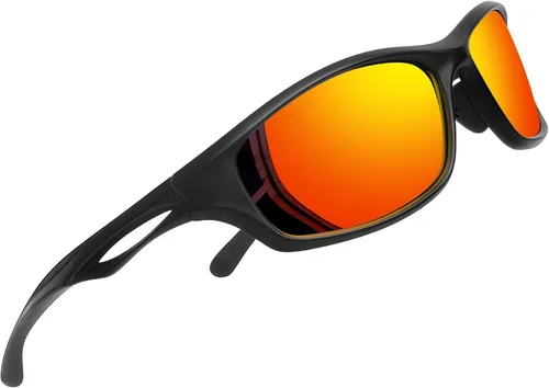 Vista 21 de Joopin Rectangle Sports Sunglasses Polarized UV400 Protection Wrap Around