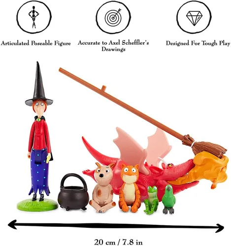 Vista 3 de The Room On The Broom Story Time Set Figuras de acción coleccionables de personajes articulados Juguetes oficiales y regalos de la serie