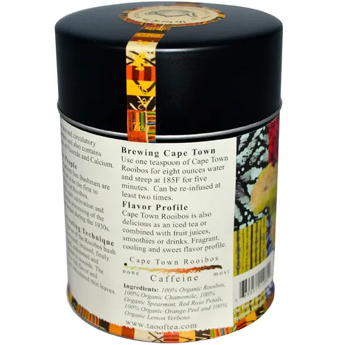 Vista 2 de The Tao of Tea, Té Rooibos de Ciudad del Cabo, hoja suelta, lata de 4 onzas