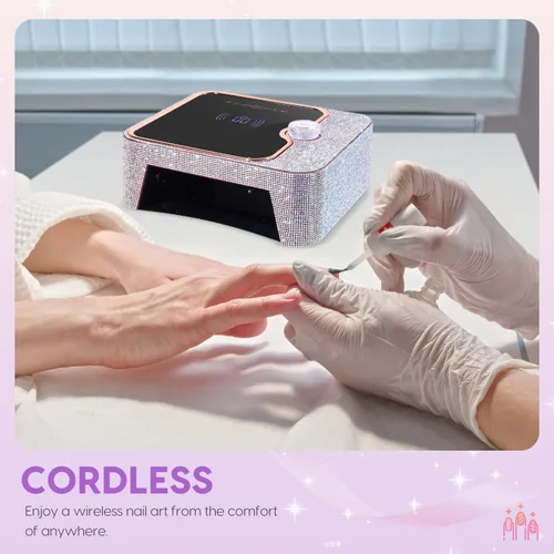 Vista 11 de Luz UV para uñas, lámpara UV recargable para uñas