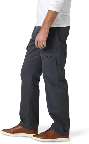 Vista 4 de Wrangler Authentics - Pantalones elásticos para hombre ajuste clásico relajado tipo cargo